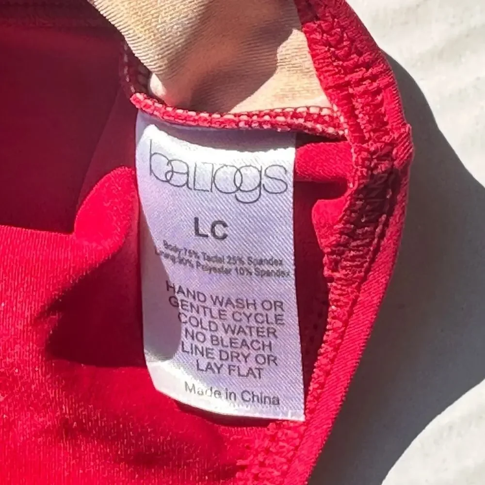 Baltogs brief bottoms red Theatricals crop top red CL NWT dance